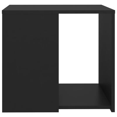vidaXL Príručný stolík čierny 50x50x45 cm drevotrieska
