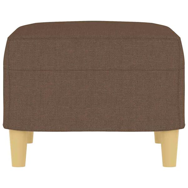 vidaXL Podnožka hnedá 60x50x41 cm látková