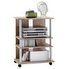 FMD Stojan na TV/Hi-Fi s 3 priehradkami 65x40x79,2cm dub