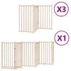 vidaXL Br&aacute;na pre psa s dverami skladacia 15panely 750cm topoľov&eacute; drevo