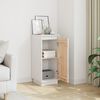 vidaXL Komoda biela 31,5x34x75 cm borovicový masív