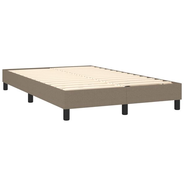 vidaXL Boxspring posteľ s matracom sivohned&yacute; 120x200 cm l&aacute;tka