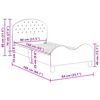 vidaXL Detský rám na posteľ s čelom Policajná modrá 80 x 160 cm Zamat