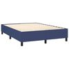 vidaXL Posteľn&yacute; r&aacute;m boxspring s matracom modr&yacute; 140x200 cm l&aacute;tka