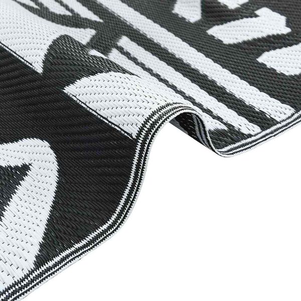 vidaXL Vonkajší koberec ARAKIL čierny vzor 300 x 400 cm PP