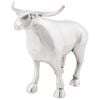 vidaXL Socha býka Strieborná 20 x 17 x 23 cm Hliník
