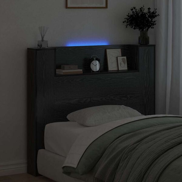 vidaXL Zadné čelo Čierny dub 120 x 15 x 103,5 cm Kompozitné drevo