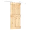 vidaXL Posuvn&eacute; dvere Pr&iacute;rodn&aacute; a biela 90 x 210 cm