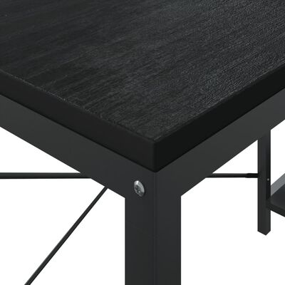 vidaXL Počítačový stôl čierny 110x72x70 cm drevotrieska