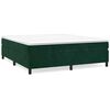 vidaXL Posteľn&yacute; r&aacute;m s boxspringom tmavozelen&yacute; 200x200 cm zamat