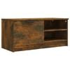 vidaXL TV skrinka dymov&yacute; dub 80x35x36,5 cm spracovan&eacute; drevo