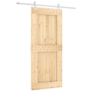 vidaXL Posuvn&eacute; dvere Pr&iacute;rodn&aacute; a biela 90 x 210 cm