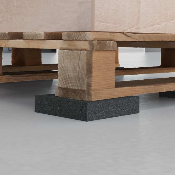 vidaXL Gumov&aacute; podložka Čierna Guma