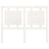vidaXL Čelo postele biele 125,5x4x100 cm masívna borovica