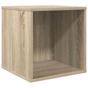 vidaXL Box na vinylov&eacute; albumy Dub sonoma 37 x 36,5 x 38 cm