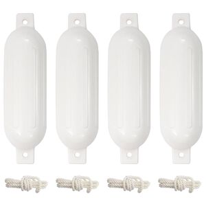 vidaXL Lodn&yacute; n&aacute;razn&iacute;k 4 ks, biely &Oslash; 14x50 cm, PVC