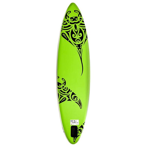 vidaXL Nafukovací Stand Up Paddleboard 320x76x15 cm zelený
