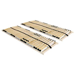 vidaXL Lamelov&eacute; posteľn&eacute; ro&scaron;ty 2 ks s 28 lamelami a 7 z&oacute;nami 70x200cm