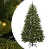 vidaXL Umel&yacute; vianočn&yacute; stromček 240 cm 300 LED Tepl&aacute; biela PVC a oceľ