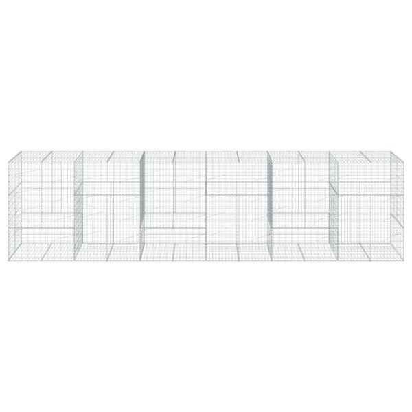 vidaXL Gabi&oacute;nov&yacute; k&ocirc;&scaron; s krytom 600x100x150 cm pozinkovan&eacute; železo