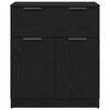vidaXL Serv&iacute;rovacia skriňa Čierny dub 60 x 30 x 70 cm Kompozitn&eacute; drevo