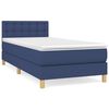 vidaXL Boxspring posteľ s matracom modr&aacute; 100x200 cm l&aacute;tka