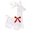 vidaXL 3D Vianočn&yacute; sob LOVIISA 140 LED Viac farieb 55 x 22 x 63 cm