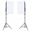 vidaXL Fotografické vybavenie s osvetlením a reflektorom