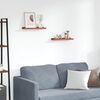 vidaXL Stenn&aacute; polica 2 pcs Červen&aacute; 40 x 9 x 3 cm Kompozitn&eacute; drevo