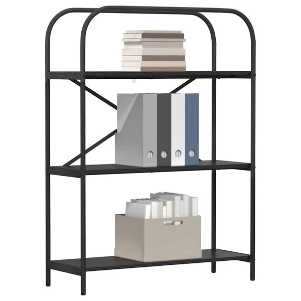 vidaXL Reg&aacute;l na knihy Čierny dub 80 x 30 x 109 cm Kompozitn&eacute; drevo