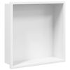 vidaXL V&yacute;klenok do sprchy matn&aacute; biela 32x32x9 cm nerezov&aacute; oceľ
