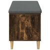 vidaXL Predsieňov&aacute; lavica s vank&uacute;&scaron;om Dymov&aacute; dub 100 x 38 x 46 cm