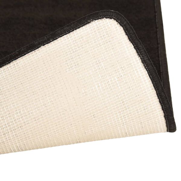 vidaXL Koberce do sp&aacute;lne chlpat&eacute; s dlh&yacute;m vlasom 3 ks čierne