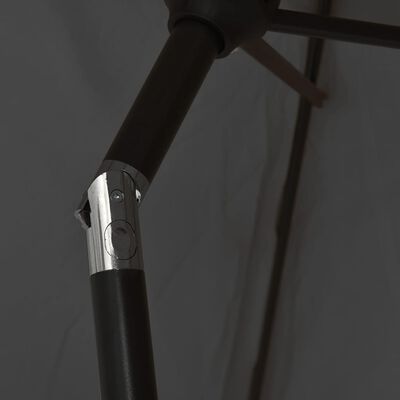 vidaXL Vonkajší slnečník s hliníkovou tyčou 300 cm antracitový