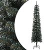 vidaXL Umel&yacute; &uacute;zky vianočn&yacute; stromček so stojanom, zelen&yacute; 240 cm, PVC
