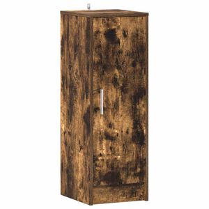 vidaXL Botn&iacute;k dymov&yacute; dub 32x35x92 cm spracovan&eacute; drevo