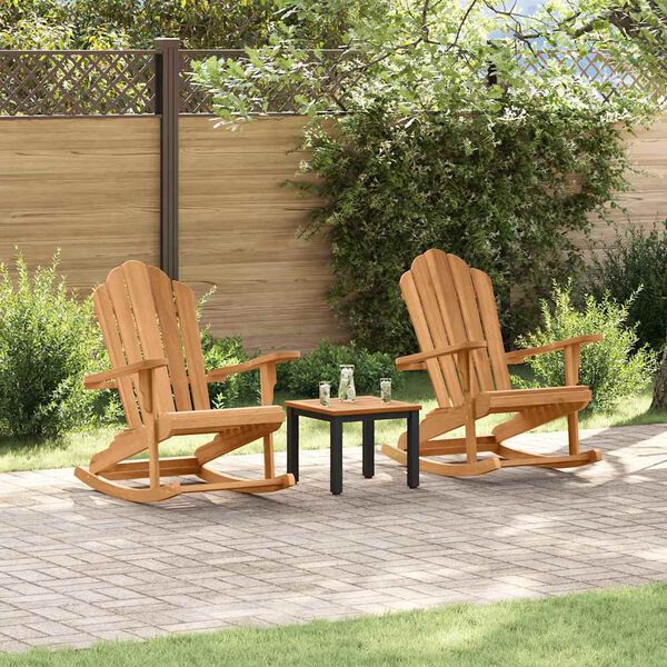 vidaXL Adirondack hojdačka 2 pcs Hned&aacute; 100 x 77 x 99 cm T&iacute;kov&yacute; mas&iacute;v