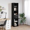 vidaXL Highboard Čierny dub 40 x 42,5 x 185 cm Kompozitn&eacute; drevo