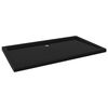 vidaXL Obdĺžnikov&aacute; sprchov&aacute; vanička z ABS čierna 70x120 cm