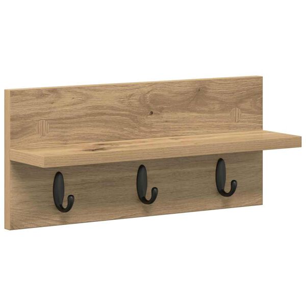 vidaXL Ve&scaron;iak na stenu N&aacute;stenn&yacute; Remeseln&yacute; dub 40 x 10,5 x 18 cm