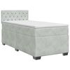 vidaXL Posteľ boxspring s matracom Svetlosiv&aacute; 90 x 190 cm Zamat