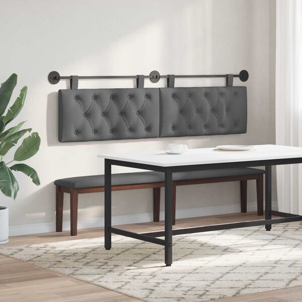 vidaXL Z&aacute;vesn&aacute; Čel&aacute; N&aacute;stenn&yacute; Tmavo &scaron;ed&aacute; 170 x 55 x 7 cm l&aacute;tka