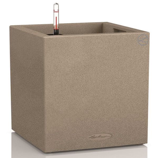 LECHUZA Kvetin&aacute;č Canto Color Square 40 ALL-IN-ONE b&eacute;žov&yacute; 13721