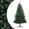 vidaXL Umel&yacute; Skl&aacute;pac&iacute; Vianočn&yacute; Stromček 150 cm PVC a kov Matn&eacute;