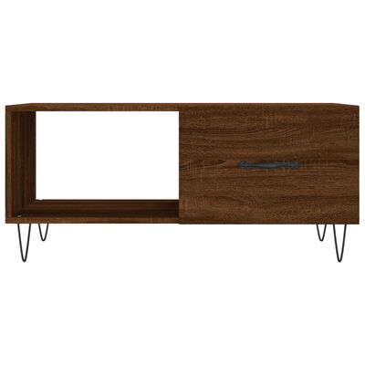 vidaXL Konferenčný stolík hnedý dub 90x50x40 cm kompozitné drevo