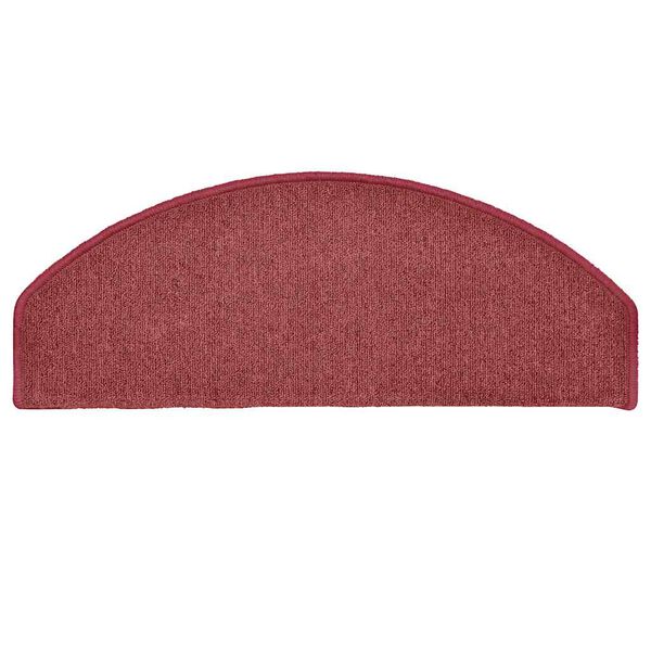 vidaXL Schodov&eacute; rohože 30 ks 65x24x4 cm bordov&eacute; polkruhov&eacute; veľk&eacute;