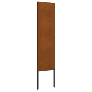 vidaXL Z&aacute;hradn&aacute; clona na s&uacute;kromie Rezac&iacute; Hrdzav&yacute; 32 x 140 cm