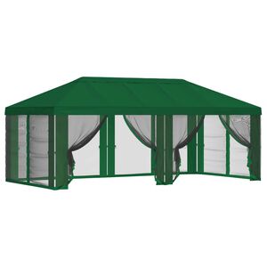 vidaXL Kryt alt&aacute;nku s bočn&yacute;mi stenami 6 x 3 m Zelen&aacute; Polyester 190
