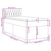 vidaXL Posteľn&yacute; r&aacute;m boxspring s matracom kr&eacute;mov&yacute; 90x190 cm l&aacute;tka