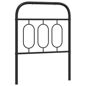 vidaXL Kovov&eacute; n&aacute;hradn&eacute; čelo postele čierne 75 cm